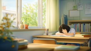 頭痛や倦怠感で悩ませている思春期の女児