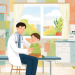 小児科医と子供