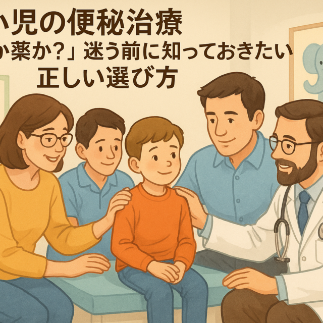 小児の便秘治療の考え方
