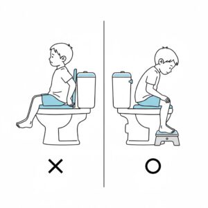 トイレの座り方